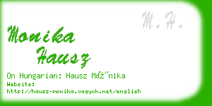 monika hausz business card